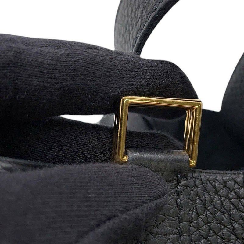 エルメス ハンドバッグ ピコタンロックPM ブラック/ゴールド金具 トリヨンクレマンス Z刻印 黒
