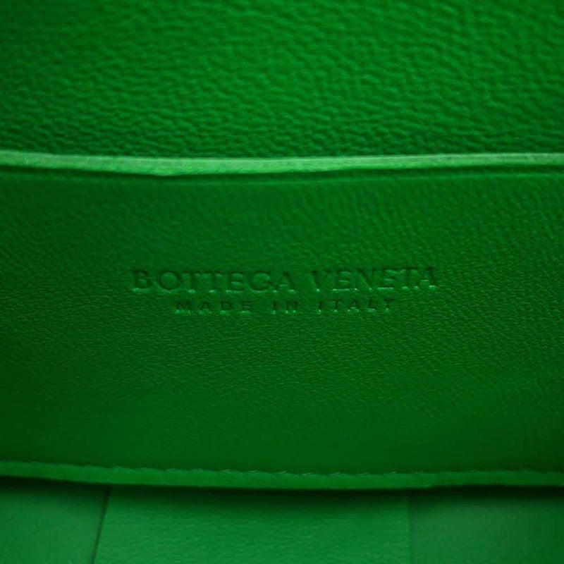 ボッテガヴェネタ ショルダーバッグ キャンディー カセット ラムスキン 666688 BOTTEGA VENETA グリーン