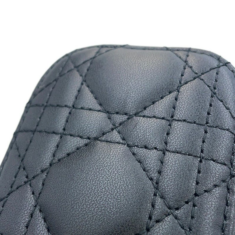 クリスチャン・ディオール ハンドバッグ カナージュ マイクロ バニティバッグ ラムスキン M0505OWEV Christian Dior 2way 黒