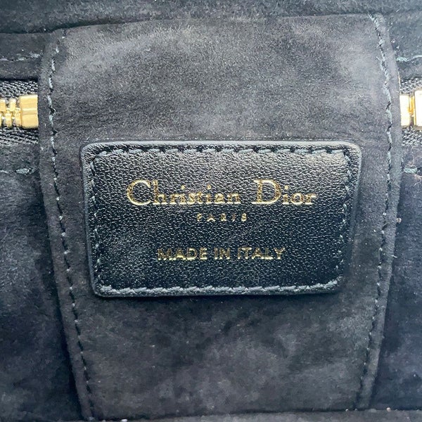 クリスチャン・ディオール ハンドバッグ カナージュ マイクロ バニティバッグ ラムスキン M0505OWEV Christian Dior 2way 黒