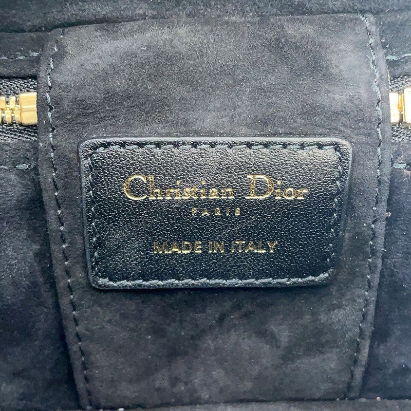 クリスチャン・ディオール ハンドバッグ カナージュ マイクロ バニティバッグ ラムスキン M0505OWEV Christian Dior 2way 黒