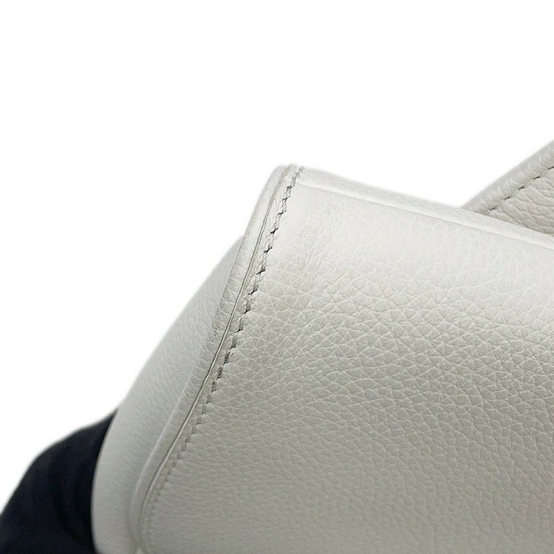 クリスチャン・ディオール ボディバッグ サドルバッグ レザー Christian Dior 白 限定