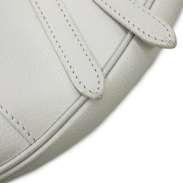 クリスチャン・ディオール ボディバッグ サドルバッグ レザー Christian Dior 白 限定