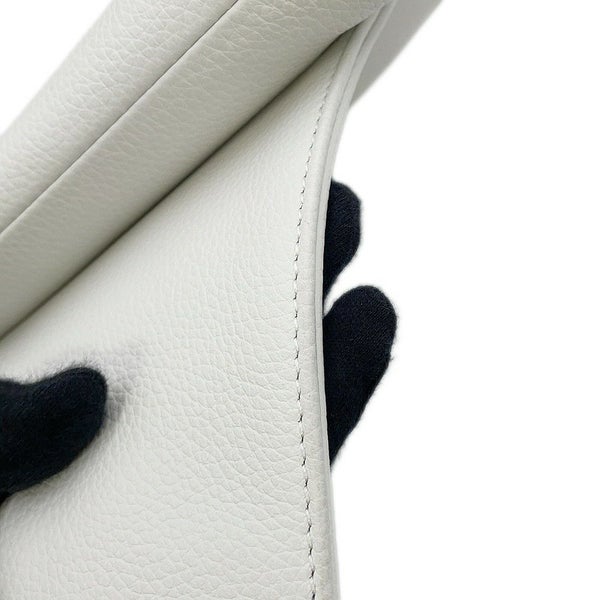 クリスチャン・ディオール ボディバッグ サドルバッグ レザー Christian Dior 白 限定