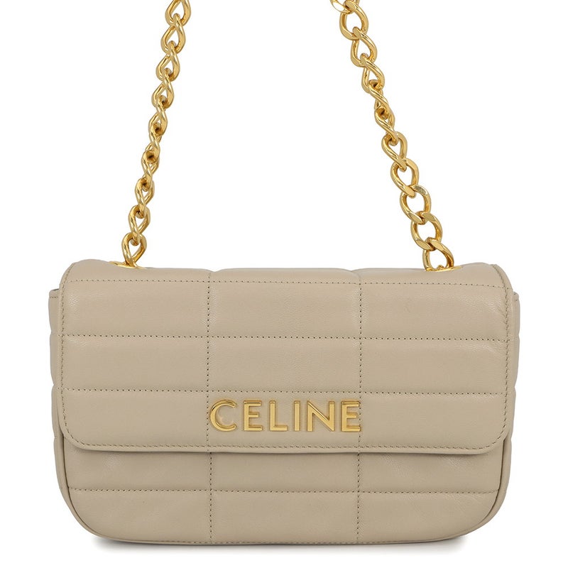 セリーヌ チェーンショルダーバッグ マトラッセ モノクローム 111273EPZ CELINE ワンショルダー