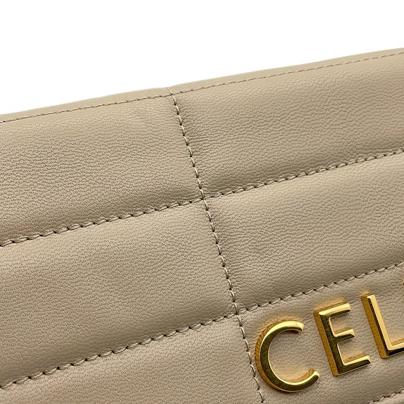 セリーヌ チェーンショルダーバッグ マトラッセ モノクローム 111273EPZ CELINE ワンショルダー