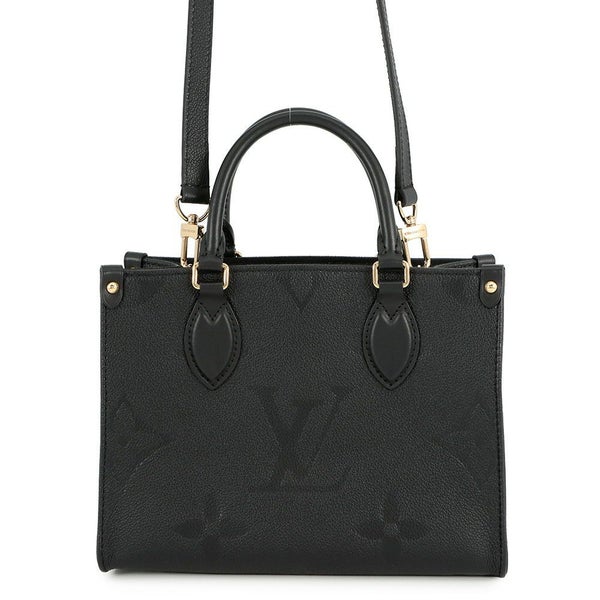 ルイヴィトン ハンドバッグ モノグラム・アンプラント オンザゴーPM M45653 黒 ブラック 2way