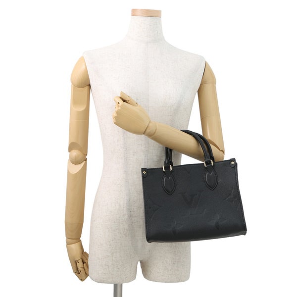 ルイヴィトン ハンドバッグ モノグラム・アンプラント オンザゴーPM M45653 黒 ブラック 2way