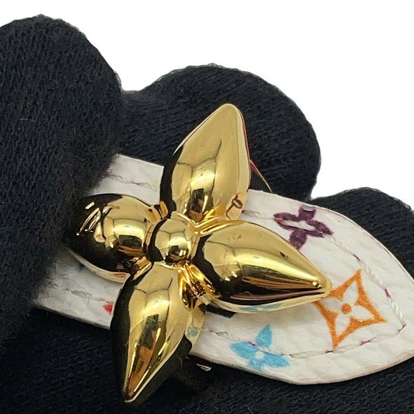 ルイヴィトン ベルト モノグラム・マルチカラー LV TM 15MM リバーシブル サイズ80 M8992U LOUIS VUITTON 村上隆 白