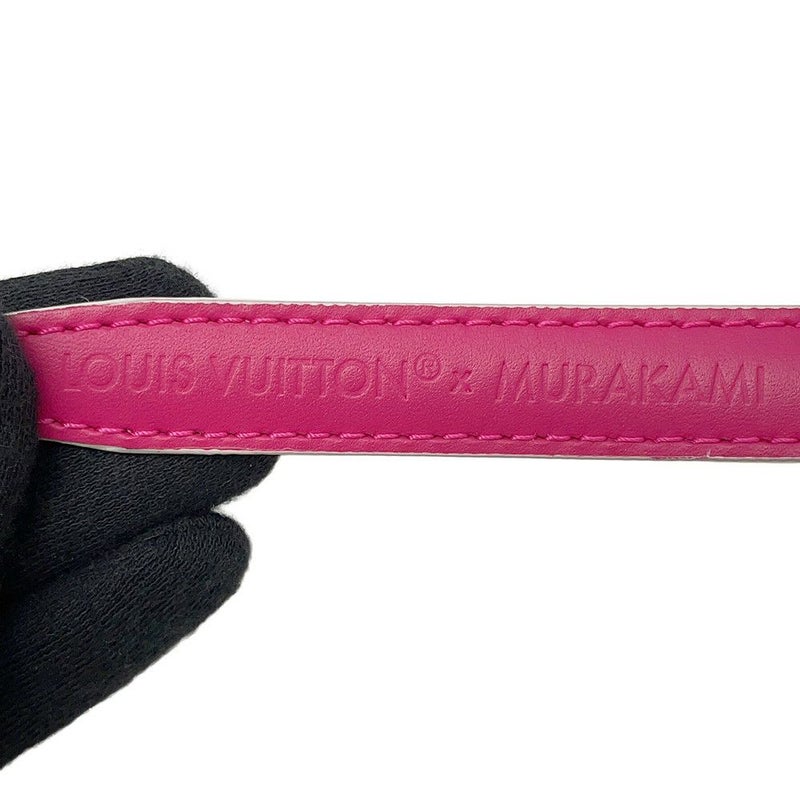 ルイヴィトン ベルト モノグラム・マルチカラー LV TM 15MM リバーシブル サイズ80 M8992U LOUIS VUITTON 村上隆 白