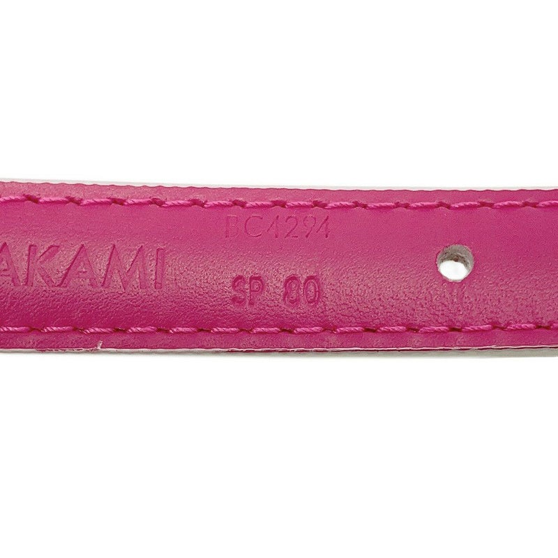 ルイヴィトン ベルト モノグラム・マルチカラー LV TM 15MM リバーシブル サイズ80 M8992U LOUIS VUITTON 村上隆 白