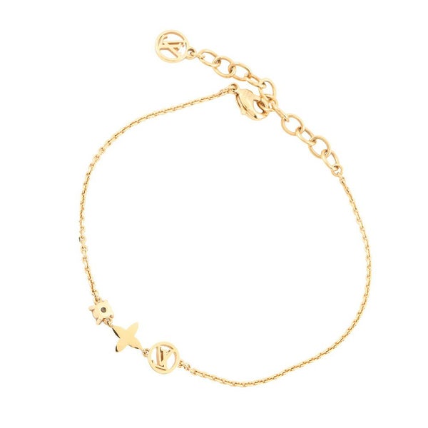 ルイヴィトン ブレスレット モノグラム・フラワー ブラスレ・プティ ルイ M00374 LOUIS VUITTON LVサークル ストラス