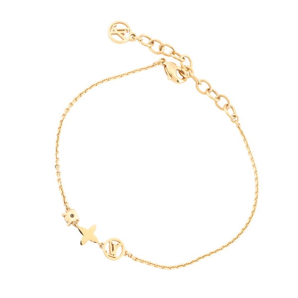 ルイヴィトン ブレスレット モノグラム・フラワー ブラスレ・プティ ルイ M00374 LOUIS VUITTON LVサークル ストラス