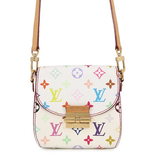 ルイヴィトン ショルダーバッグ モノグラム・マルチカラー LV × TM ハートブレイカー M40660 白 ホワイト 村上隆 コラボ