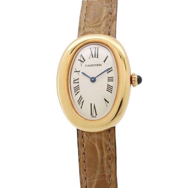 カルティエ ベニュワール SM W1506056 Cartier 腕時計 K18YGイエローゴールド クォーツ アイボリー文字盤