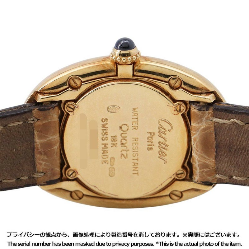 カルティエ ベニュワール SM W1506056 Cartier 腕時計 K18YGイエローゴールド クォーツ アイボリー文字盤