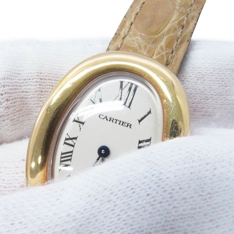 カルティエ ベニュワール SM W1506056 Cartier 腕時計 K18YGイエローゴールド クォーツ アイボリー文字盤