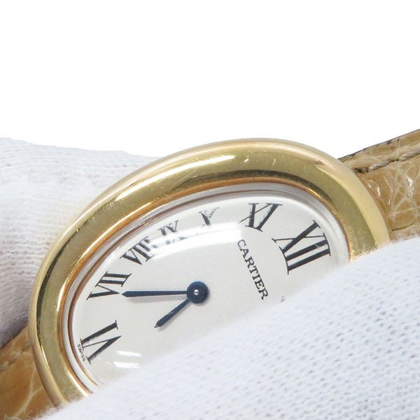 カルティエ ベニュワール SM W1506056 Cartier 腕時計 K18YGイエローゴールド クォーツ アイボリー文字盤