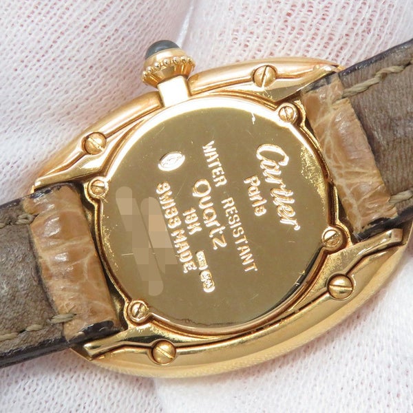 カルティエ ベニュワール SM W1506056 Cartier 腕時計 K18YGイエローゴールド クォーツ アイボリー文字盤