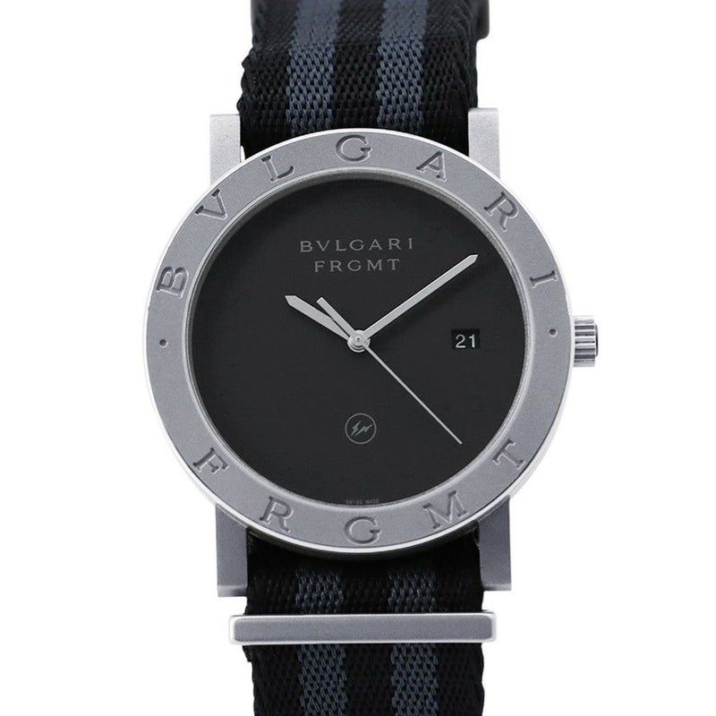 ブルガリ ブルガリブルガリ フラグメント スペシャルエディション BB41S/103443 BVLGARI 腕時計 黒文字盤