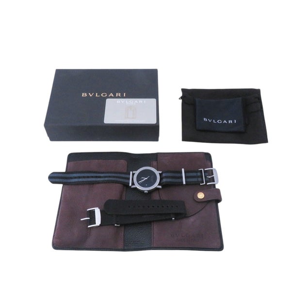 ブルガリ ブルガリブルガリ フラグメント スペシャルエディション BB41S/103443 BVLGARI 腕時計 黒文字盤