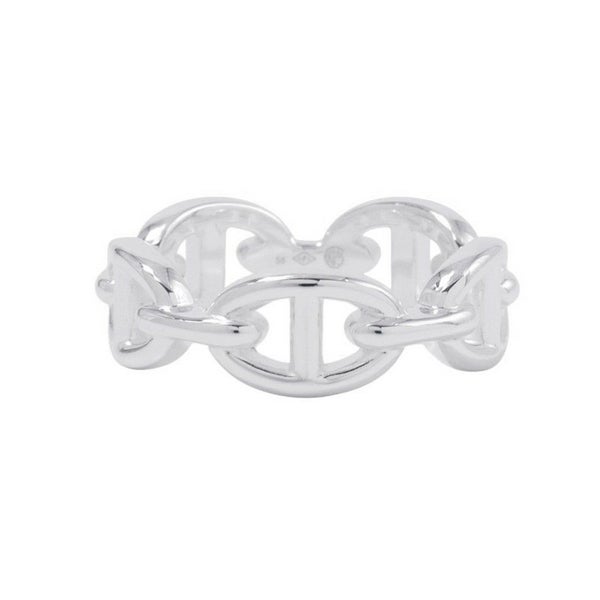 エルメス リング シェーヌダンクル アンシェネPM Enchainee SV925シルバー リングサイズ58 HERMES 指輪