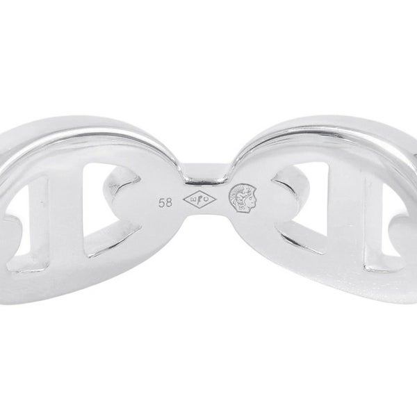 エルメス リング シェーヌダンクル アンシェネPM Enchainee SV925シルバー リングサイズ58 HERMES 指輪