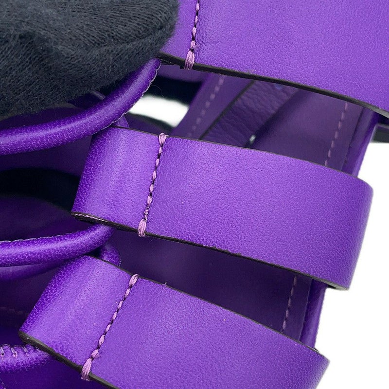 サルヴァトーレ・フェラガモ サンダル 編み上げ レディースサイズ7D Ferragamo 靴