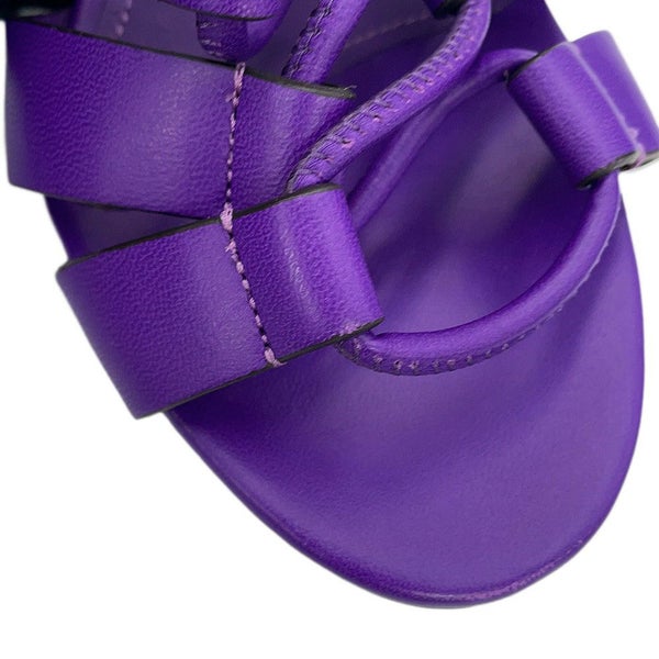 サルヴァトーレ・フェラガモ サンダル 編み上げ レディースサイズ7D Ferragamo 靴