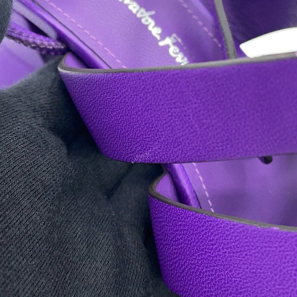 サルヴァトーレ・フェラガモ サンダル 編み上げ レディースサイズ7D Ferragamo 靴