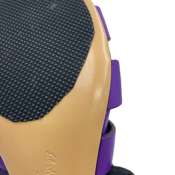 サルヴァトーレ・フェラガモ サンダル 編み上げ レディースサイズ7D Ferragamo 靴