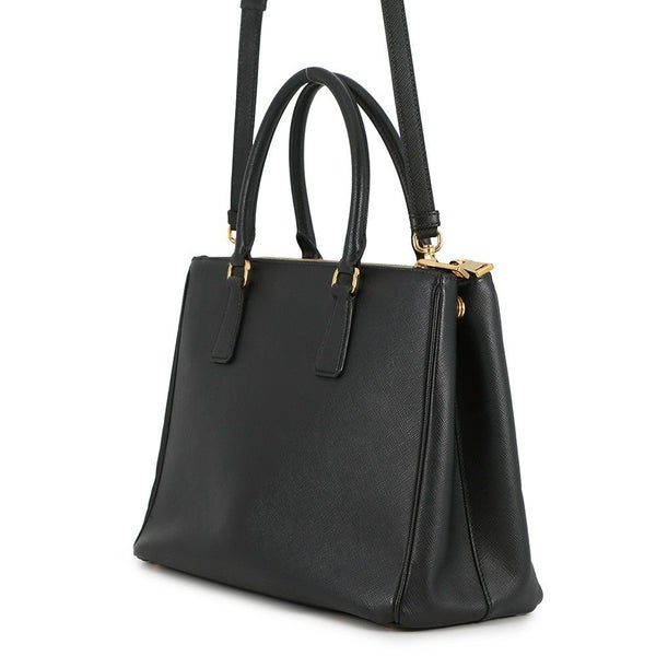 プラダ ハンドバッグ ガレリア サフィアーノ レザー ラージ 1BA274 PRADA 2wayショルダーバッグ 黒