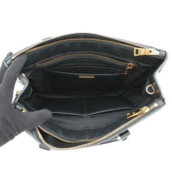 プラダ ハンドバッグ ガレリア サフィアーノ レザー ラージ 1BA274 PRADA 2wayショルダーバッグ 黒