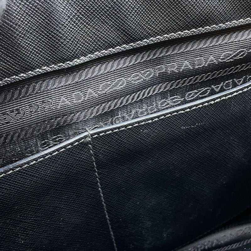 プラダ ハンドバッグ ガレリア サフィアーノ レザー ラージ 1BA274 PRADA 2wayショルダーバッグ 黒