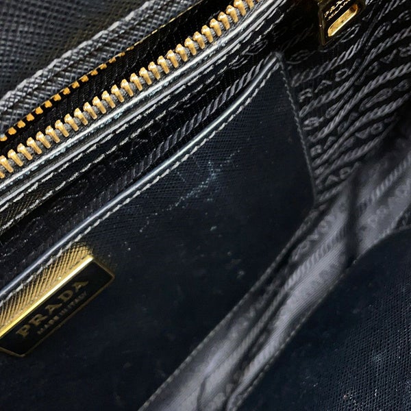 プラダ ハンドバッグ ガレリア サフィアーノ レザー ラージ 1BA274 PRADA 2wayショルダーバッグ 黒