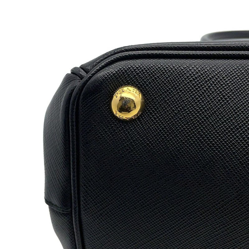 プラダ ハンドバッグ ガレリア サフィアーノ レザー ラージ 1BA274 PRADA 2wayショルダーバッグ 黒