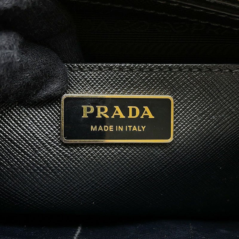 プラダ ハンドバッグ ガレリア サフィアーノ レザー ラージ 1BA274 PRADA 2wayショルダーバッグ 黒