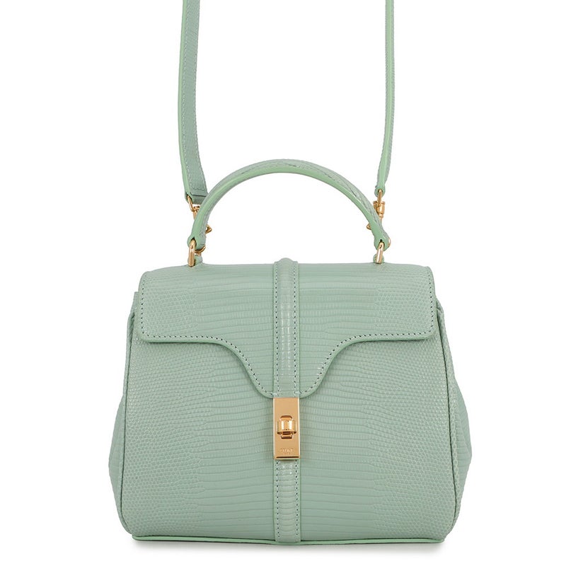 セリーヌ ハンドバッグ 16セーズ ミニ リザード 197984 CELINE 2wayショルダーバッグ