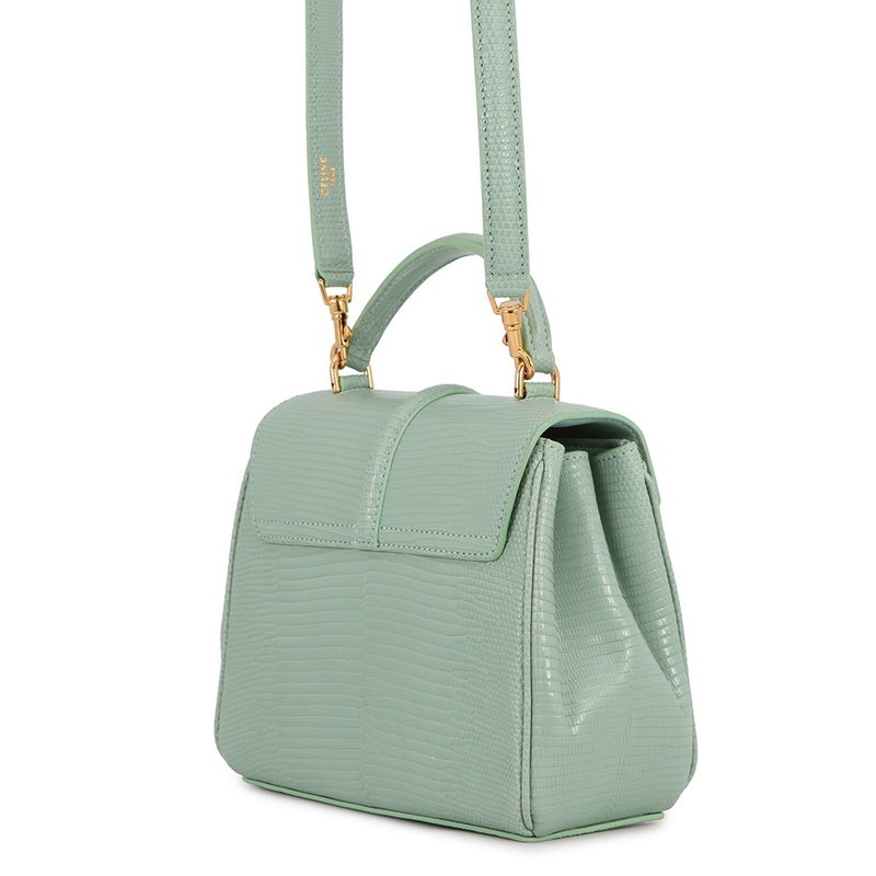 セリーヌ ハンドバッグ 16セーズ ミニ リザード 197984 CELINE 2wayショルダーバッグ