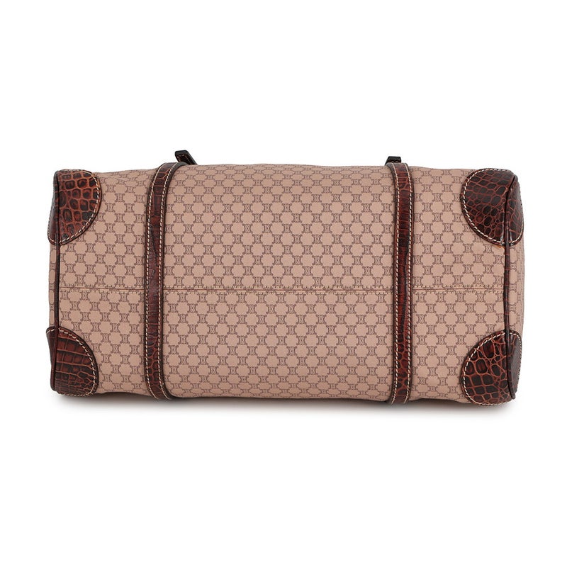 セリーヌ ショルダーバッグ マカダム キャンバス/型押しレザー 160722AJB CELINE　ハンドバッグ