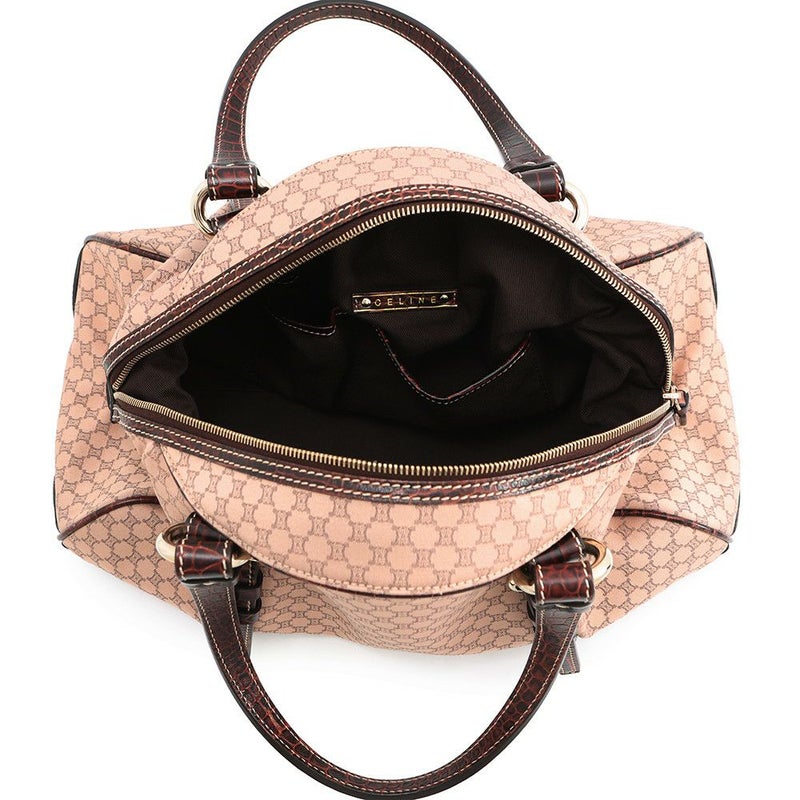 セリーヌ ショルダーバッグ マカダム キャンバス/型押しレザー 160722AJB CELINE　ハンドバッグ