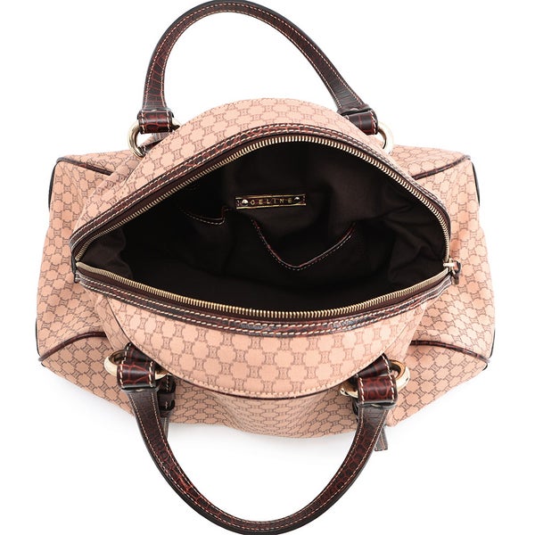 セリーヌ ショルダーバッグ マカダム キャンバス/型押しレザー 160722AJB CELINE　ハンドバッグ