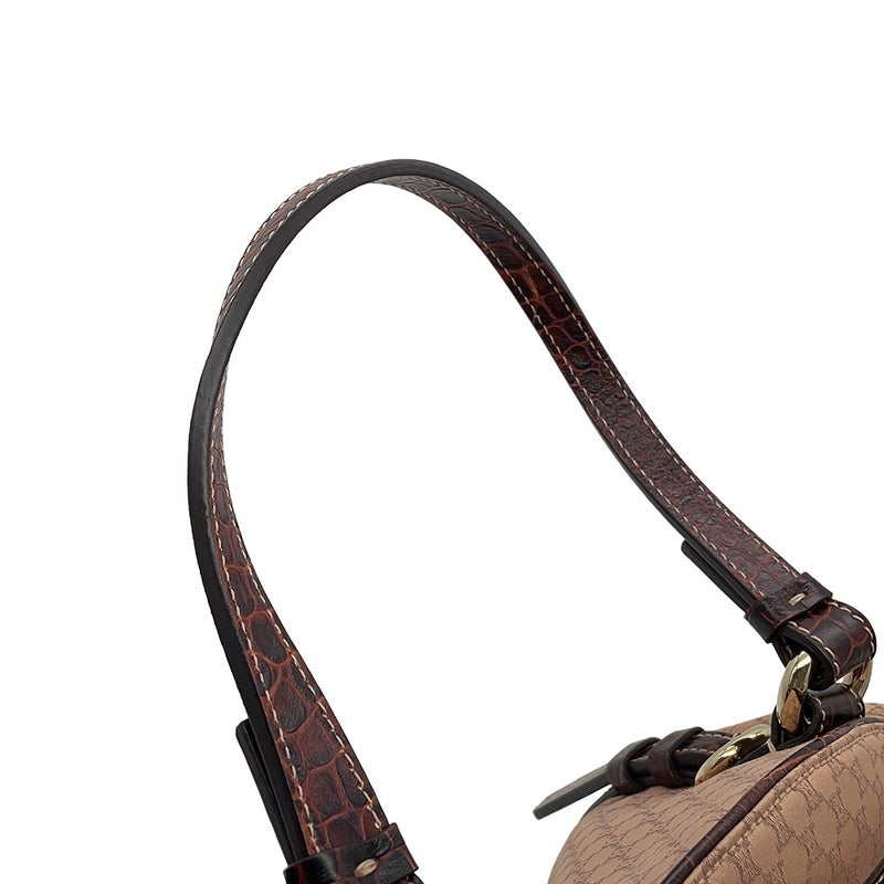 セリーヌ ショルダーバッグ マカダム キャンバス/型押しレザー 160722AJB CELINE　ハンドバッグ