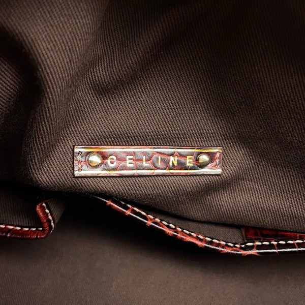 セリーヌ ショルダーバッグ マカダム キャンバス/型押しレザー 160722AJB CELINE　ハンドバッグ