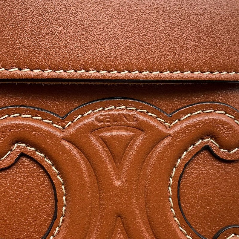 セリーヌ ショルダーバッグ トリオンフ スモールボックス レザー 199263 CELINE バッグ