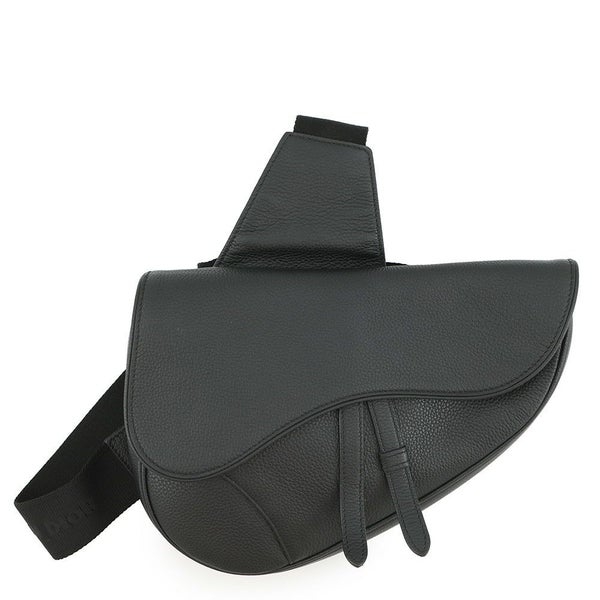 クリスチャン・ディオール ボディバッグ サドルバッグ カーフレザー 1ADPO093YMJ Christian Dior 黒