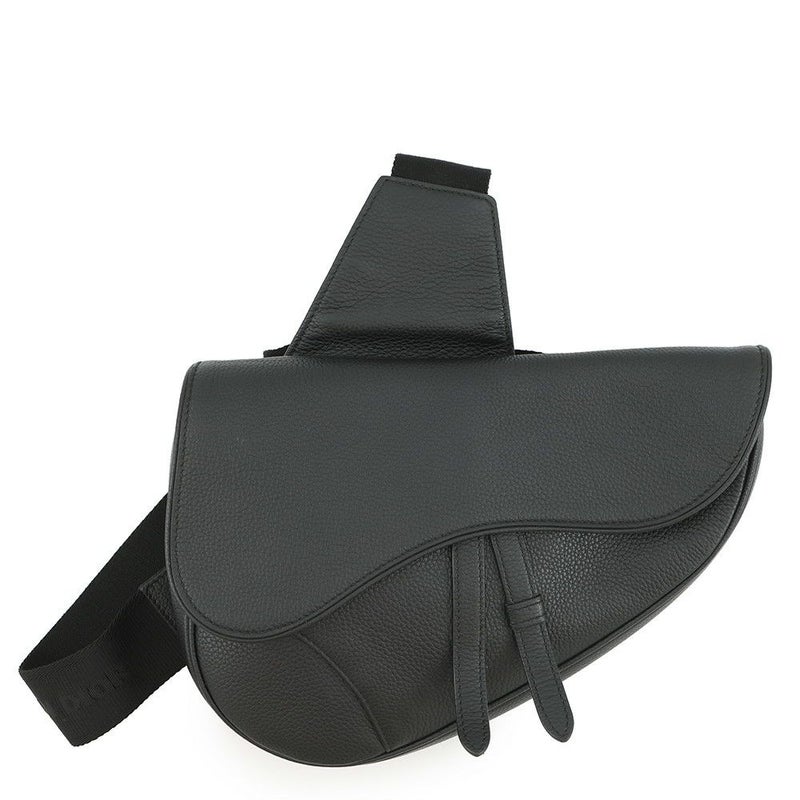 クリスチャン・ディオール ボディバッグ サドルバッグ カーフレザー 1ADPO093YMJ Christian Dior 黒