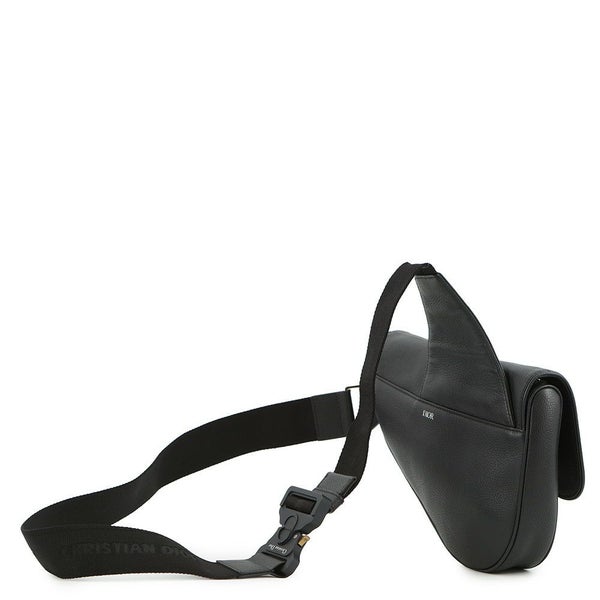 クリスチャン・ディオール ボディバッグ サドルバッグ カーフレザー 1ADPO093YMJ Christian Dior 黒