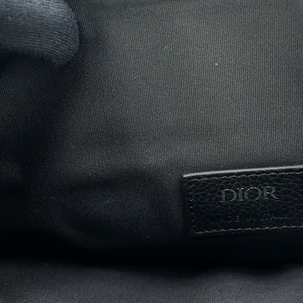 クリスチャン・ディオール ボディバッグ サドルバッグ カーフレザー 1ADPO093YMJ Christian Dior 黒