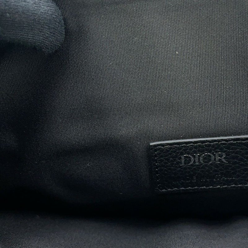 クリスチャン・ディオール ボディバッグ サドルバッグ カーフレザー 1ADPO093YMJ Christian Dior 黒